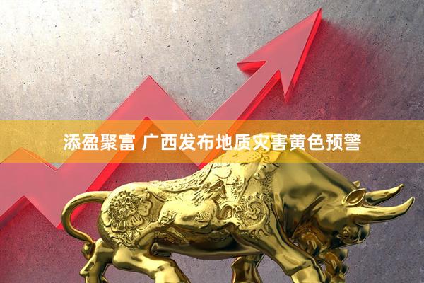添盈聚富 广西发布地质灾害黄色预警